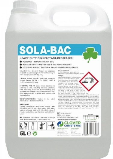 Sola Bac HD Bactericidal Cleaner 5 Ltr